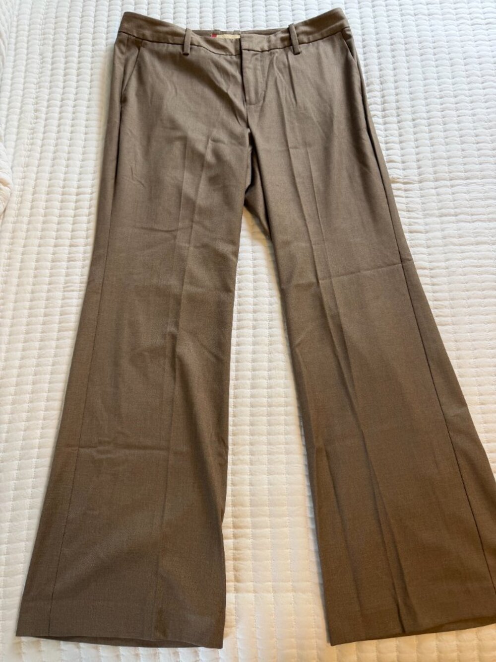 GAP Women’s Brown Cotton Straight Leg Trouser Pants Size 6 Petite